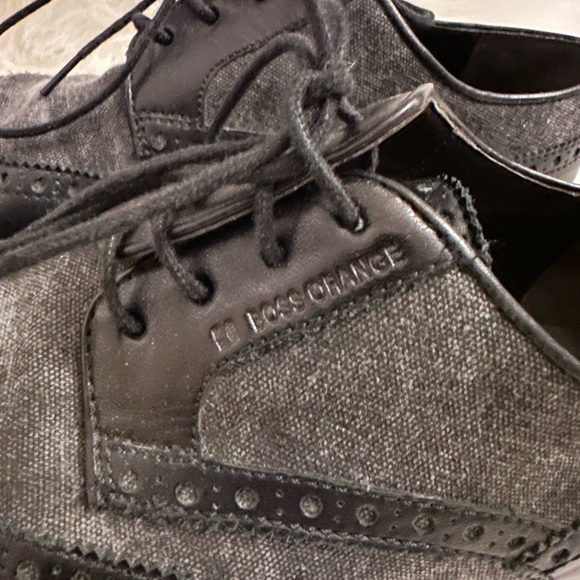 EUC Men’s Hugo Boss Orange Oxford Wingtip Shoes size 8-8.5. - Picture 7 of 8